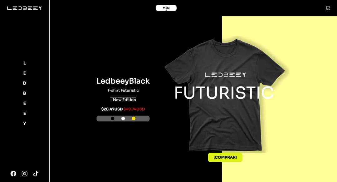 Sitio web de tienda de ropa